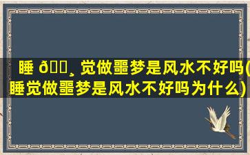 睡 🕸 觉做噩梦是风水不好吗(睡觉做噩梦是风水不好吗为什么)